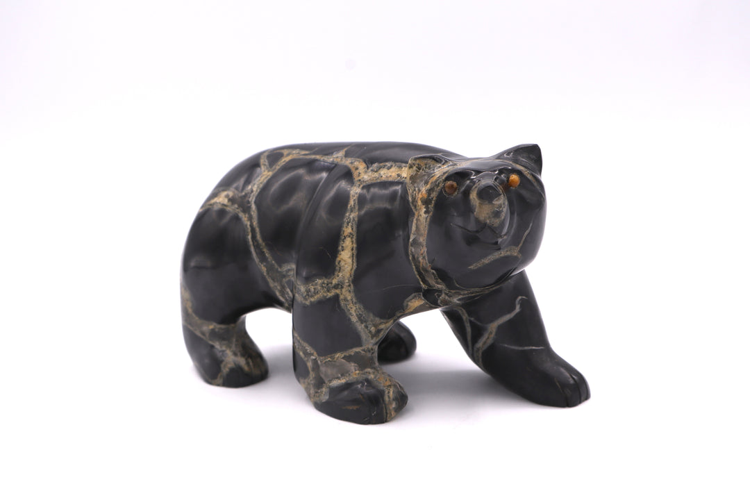 Septarian Bear Carving
