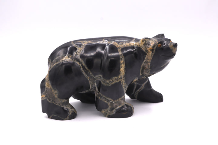 Septarian Bear Carving