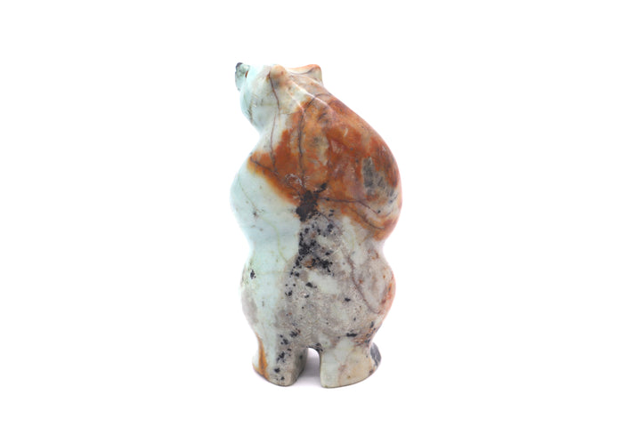 Turquoise Standing Bear Carving