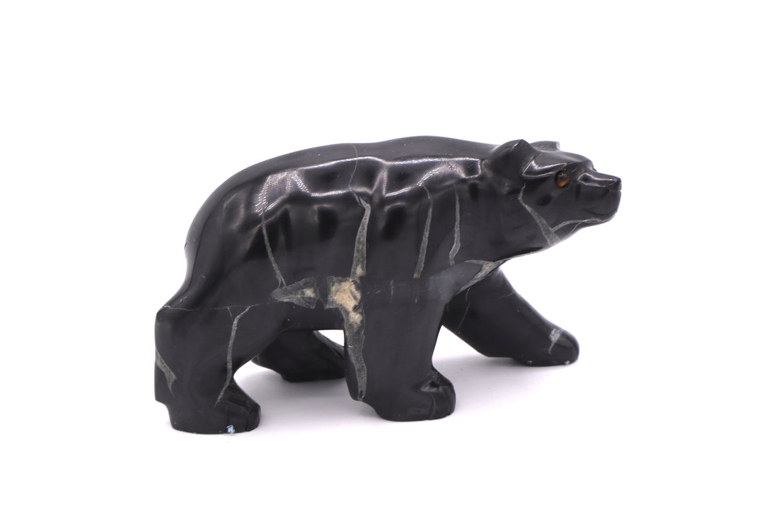 Septarian Bear Carving