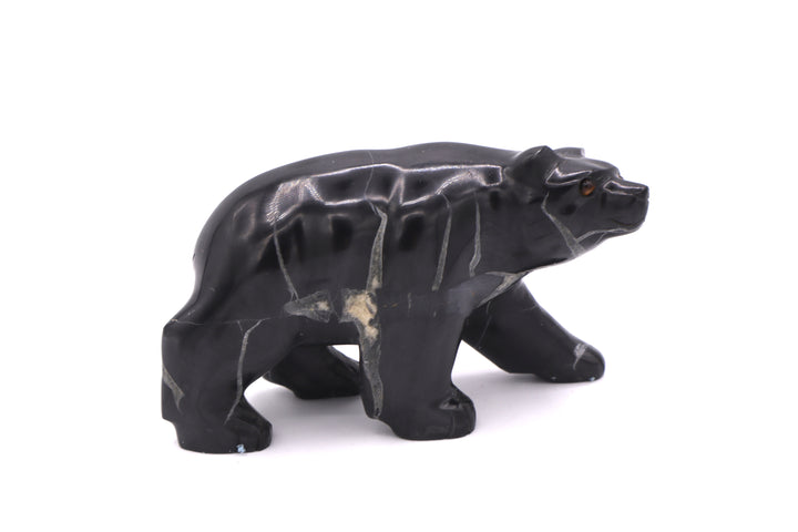 Septarian Bear Carving