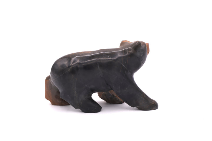 Brown &amp; Black Jasper Bear Carving
