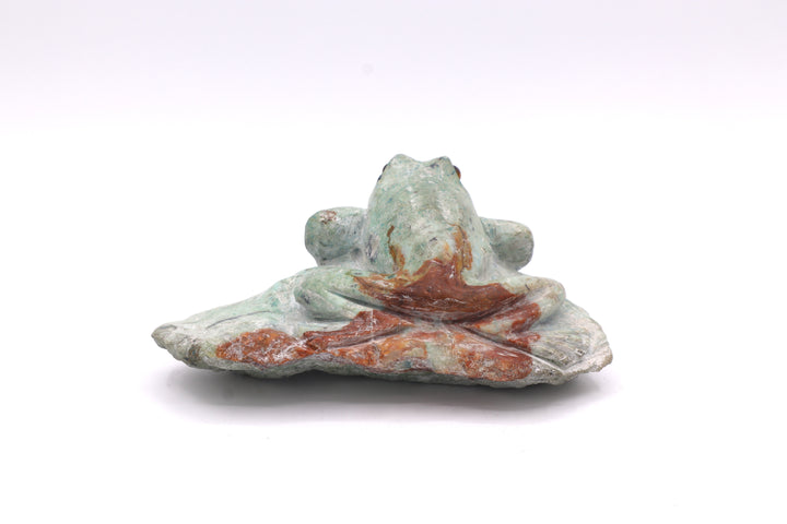 Turquoise Frog Carving on Rock