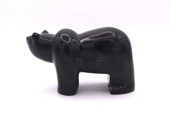 Black Onyx Bear Carving
