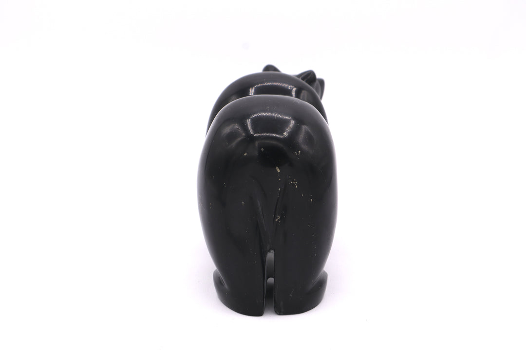 Black Onyx Bear Carving