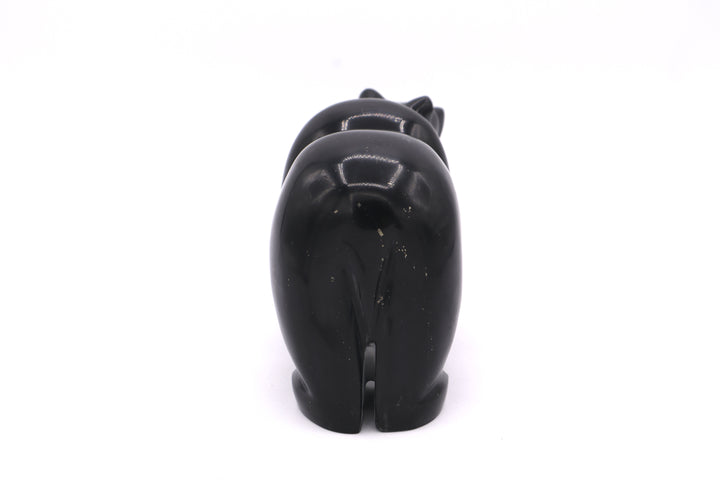 Black Onyx Bear Carving