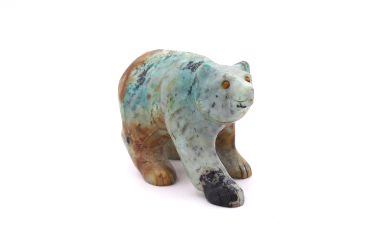 Turquoise Bear Carving