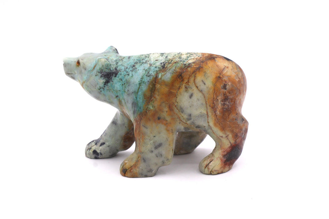 Turquoise Bear Carving