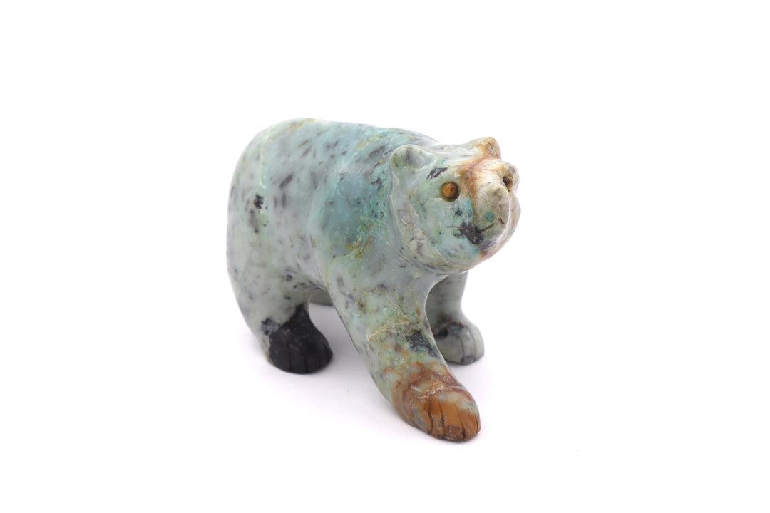 Turquoise Bear Carving