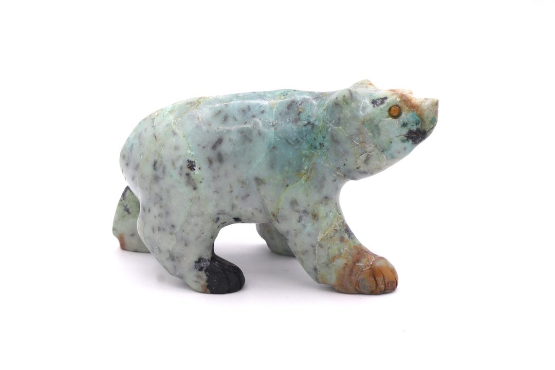 Turquoise Bear Carving