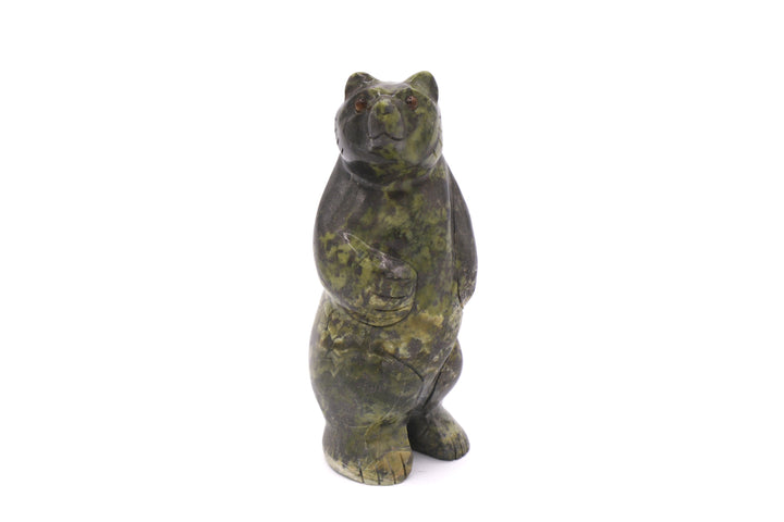 Serpentine Standing Bear Carving