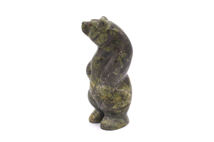 Serpentine Standing Bear Carving