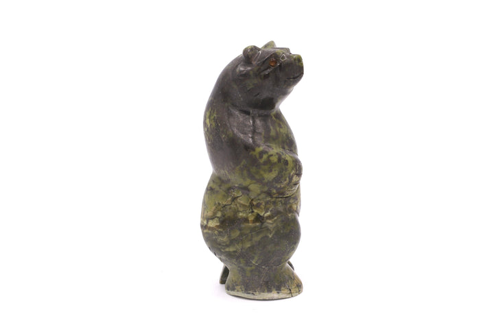 Serpentine Standing Bear Carving