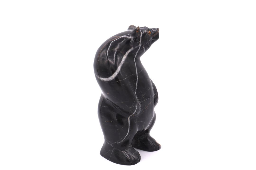 Septarian Standing Bear Carving