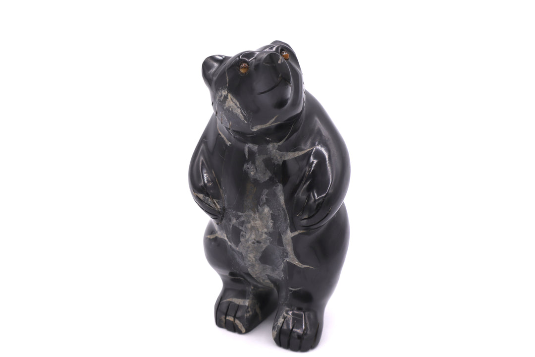 Septarian Standing Bear Carving