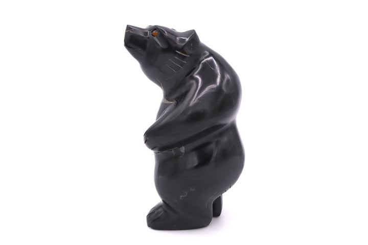 Septarian Standing Bear Carving