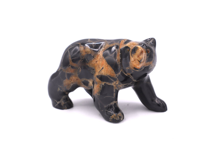 Septarian Bear Carving