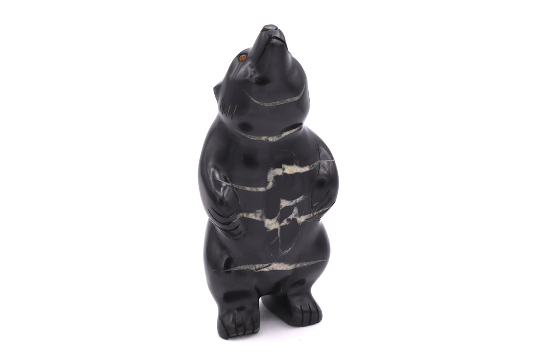 Septarian Standing Bear Carving