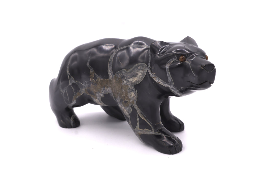 Septarian Bear Carving