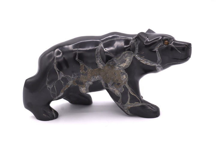 Septarian Bear Carving