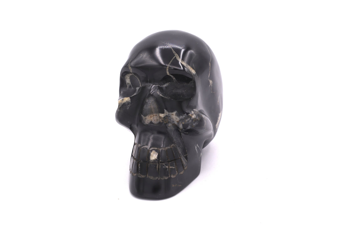 Septarian Skull Carving