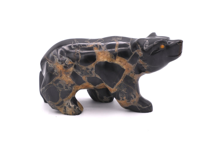 Septarian Bear Carving