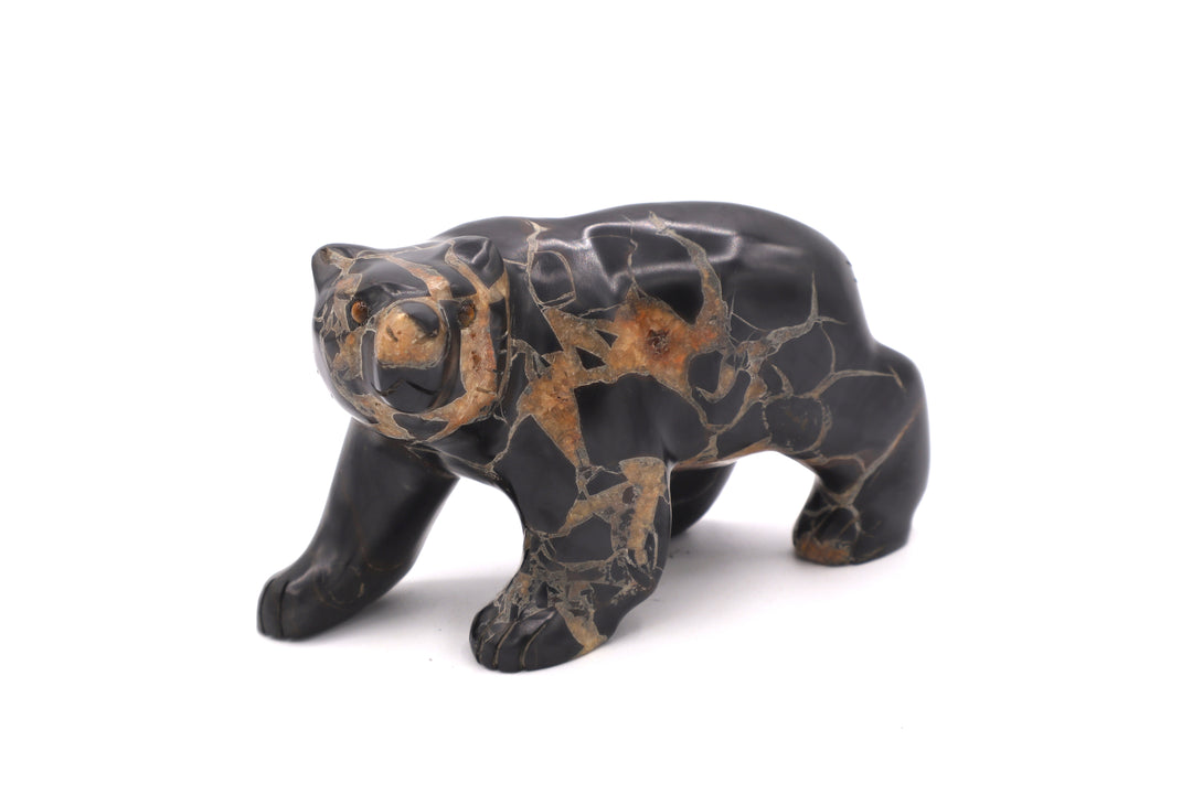 Septarian Bear Carving