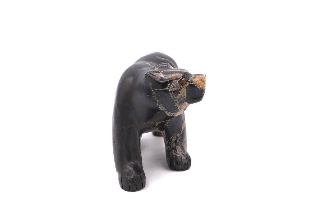 Septarian Bear Carving