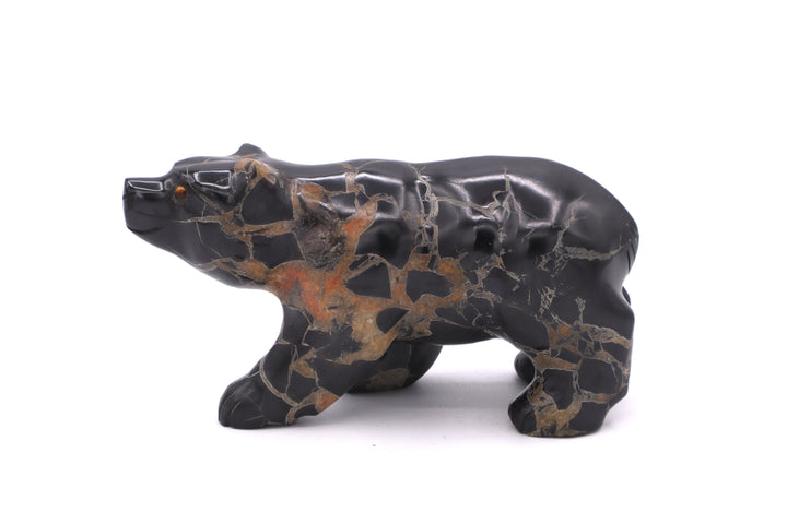 Septarian Bear Carving
