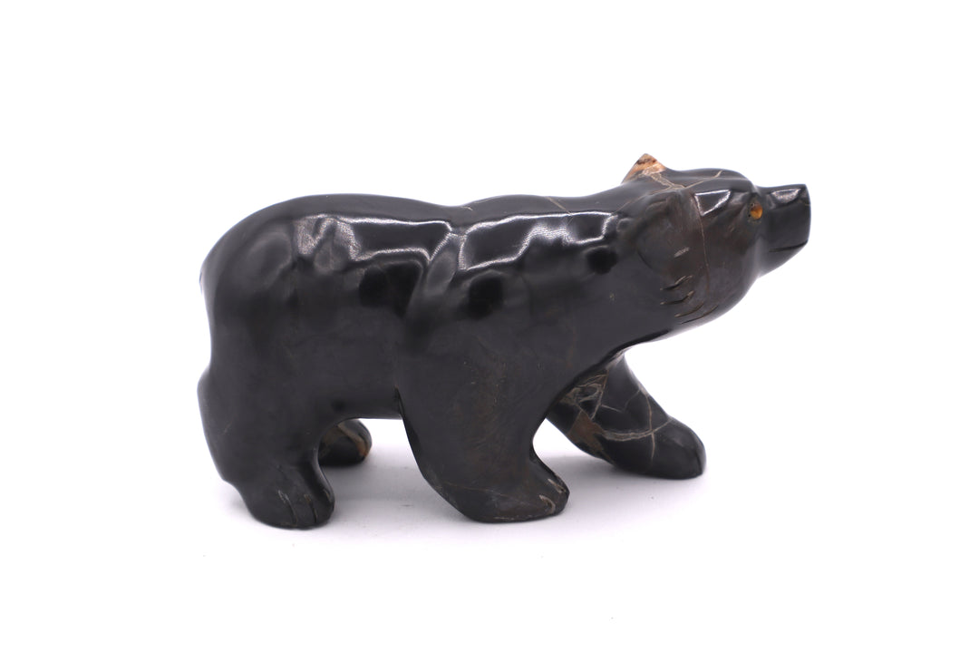 Septarian Bear Carving