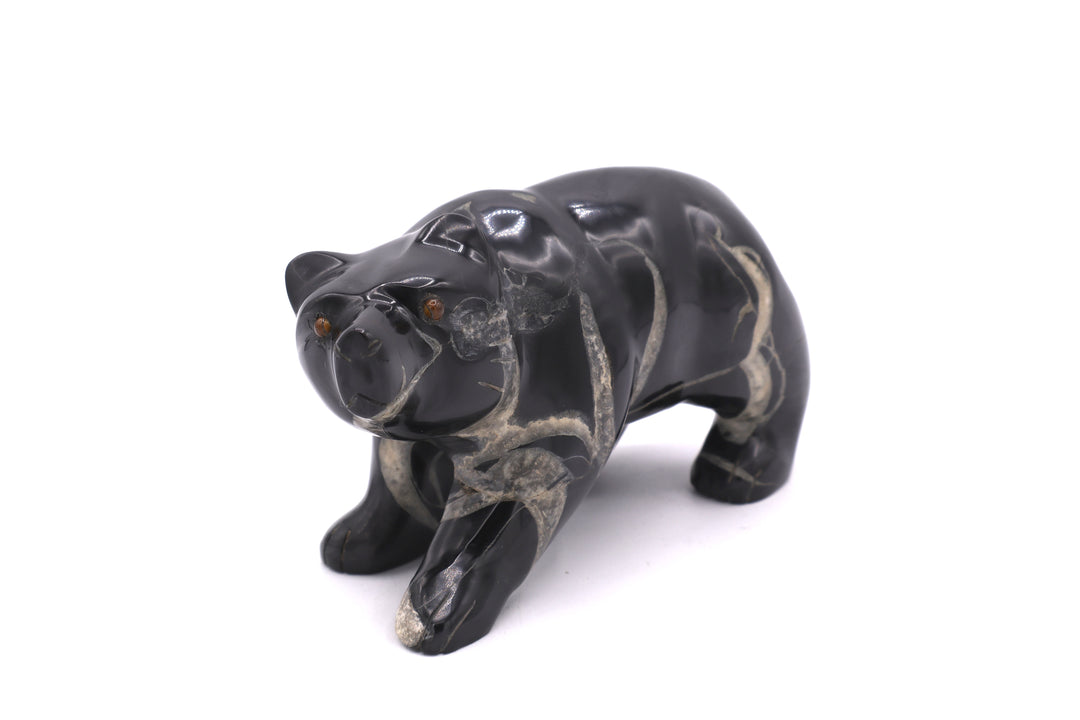 Septarian Bear Carving