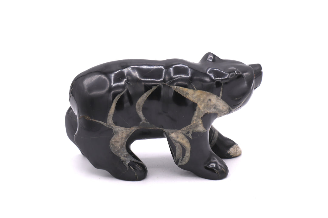 Septarian Bear Carving