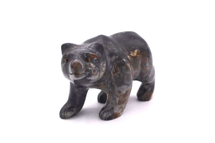 Black Jasper Bear Carving