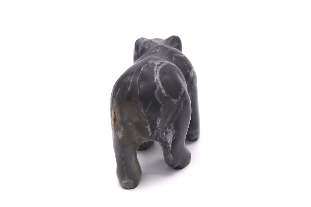 Black Jasper Bear Carving