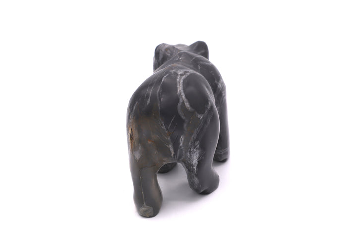 Black Jasper Bear Carving