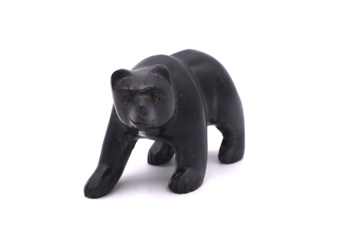 Black Onyx Bear Carving