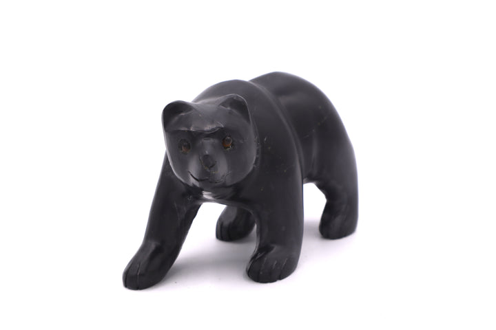 Black Onyx Bear Carving