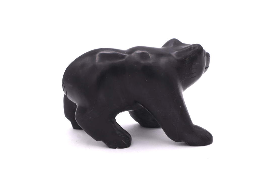 Black Onyx Bear Carving