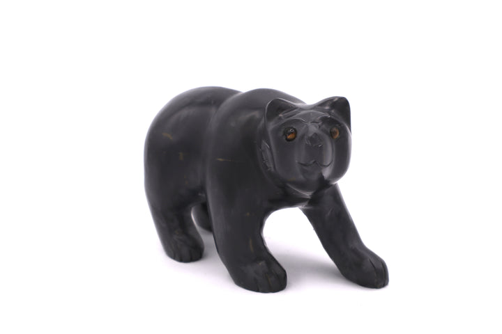 Black Onyx Bear Carving