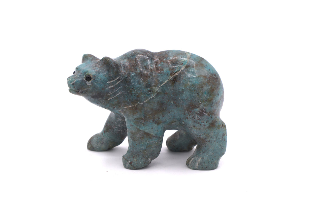 Turquoise Bear Carving
