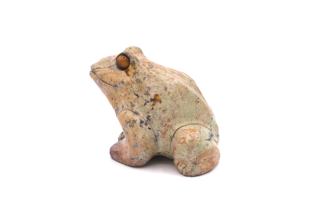 Turquoise Frog Carving