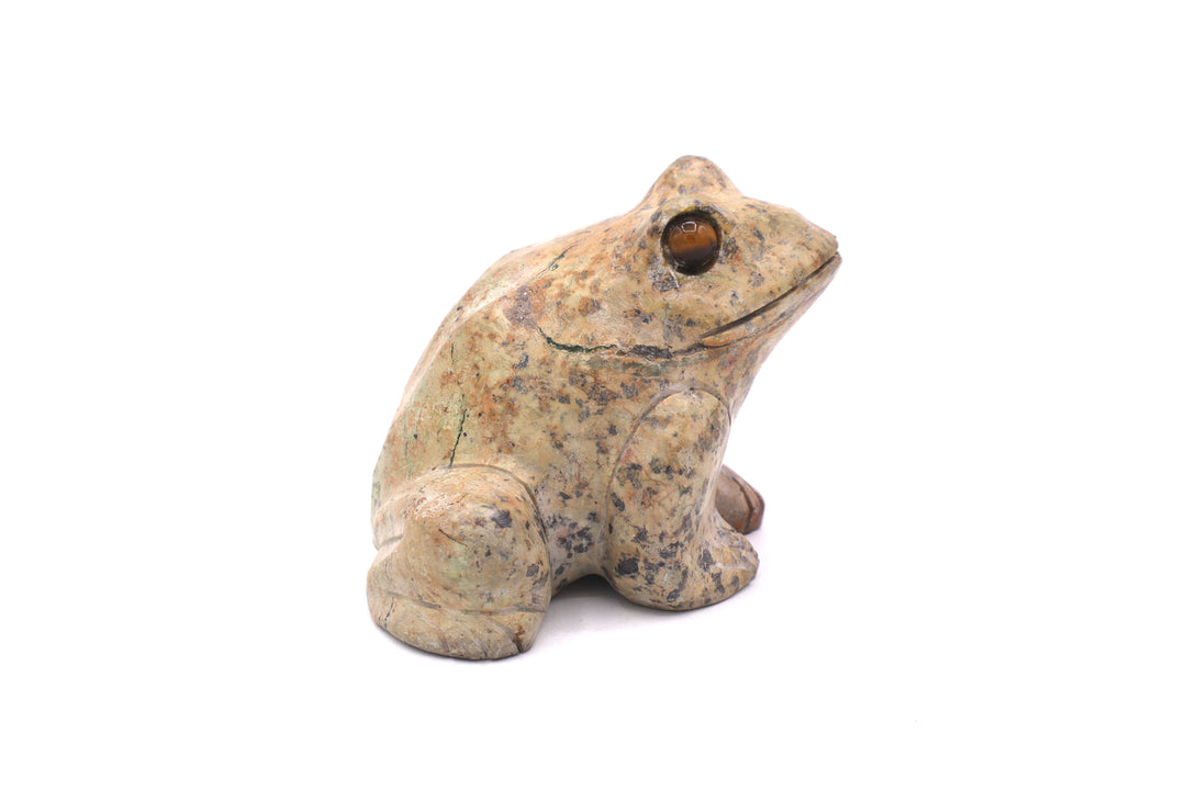 Turquoise Frog Carving