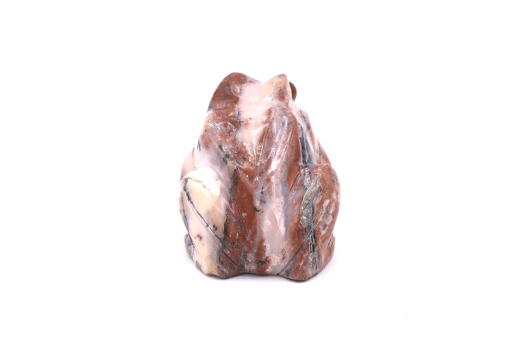 Pink Andean Opal Frog Carving