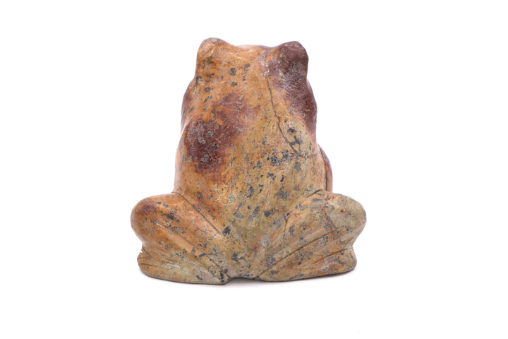Chrysocolla Frog Carving