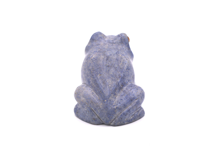 Sodalite Frog Carving