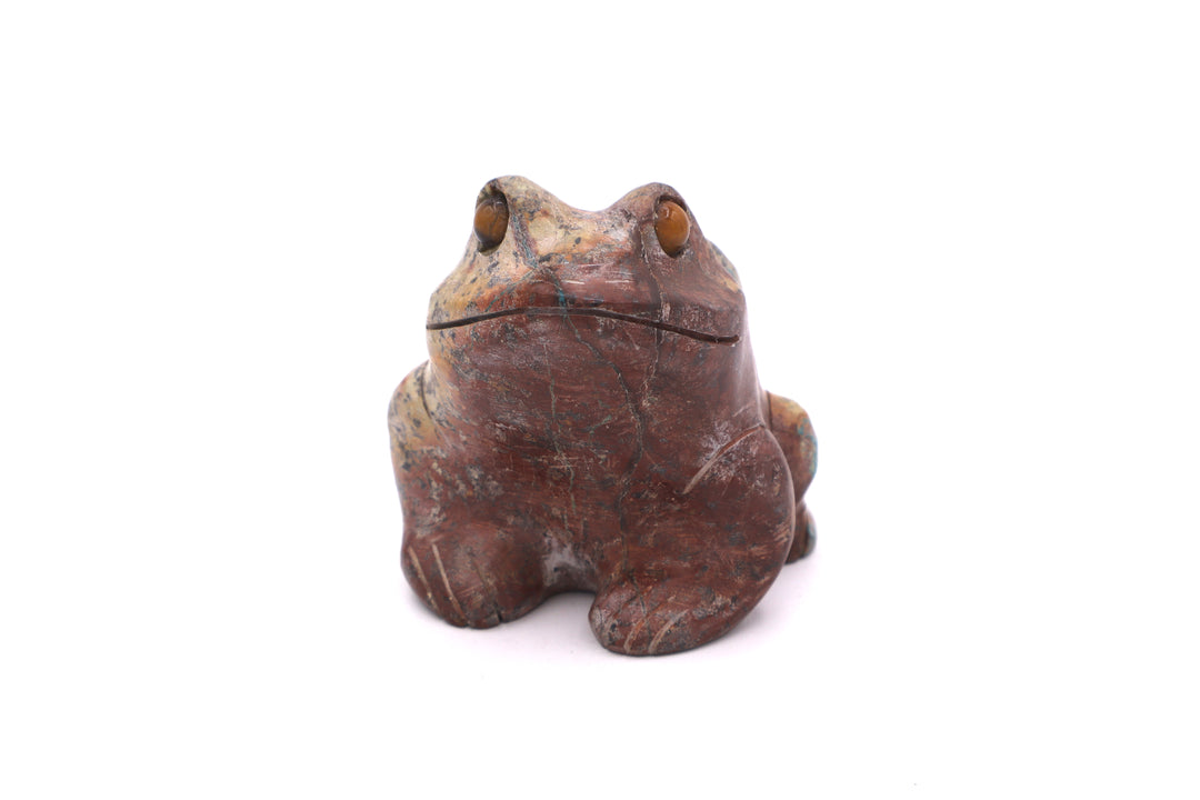 Turquoise Frog Carving