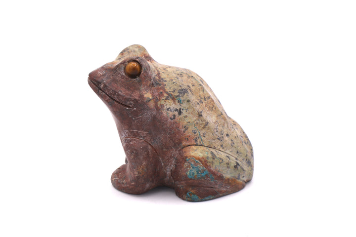 Turquoise Frog Carving