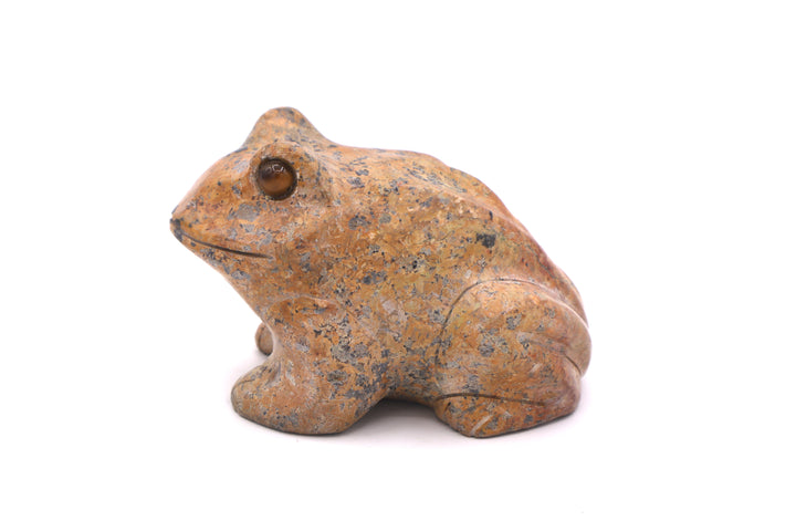 Turquoise Rock Frog Carving