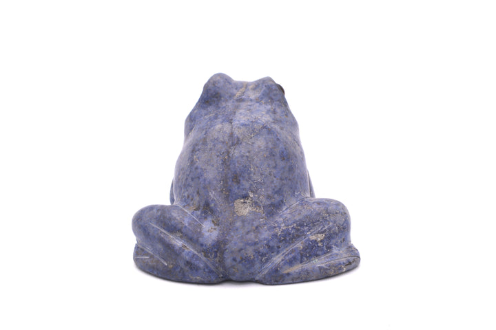 Sodalite Frog Carving