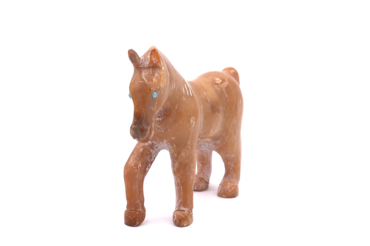 Candy Opal Horse Carving